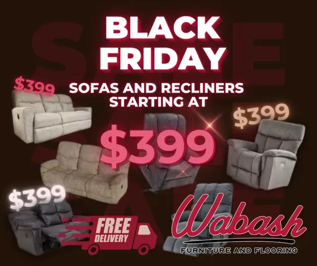 Sofa and Recliners starting at $399