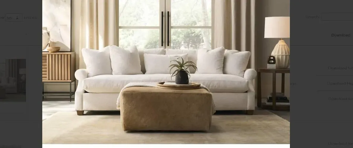 Rowe Furniture Banner: Go to Rowe website.