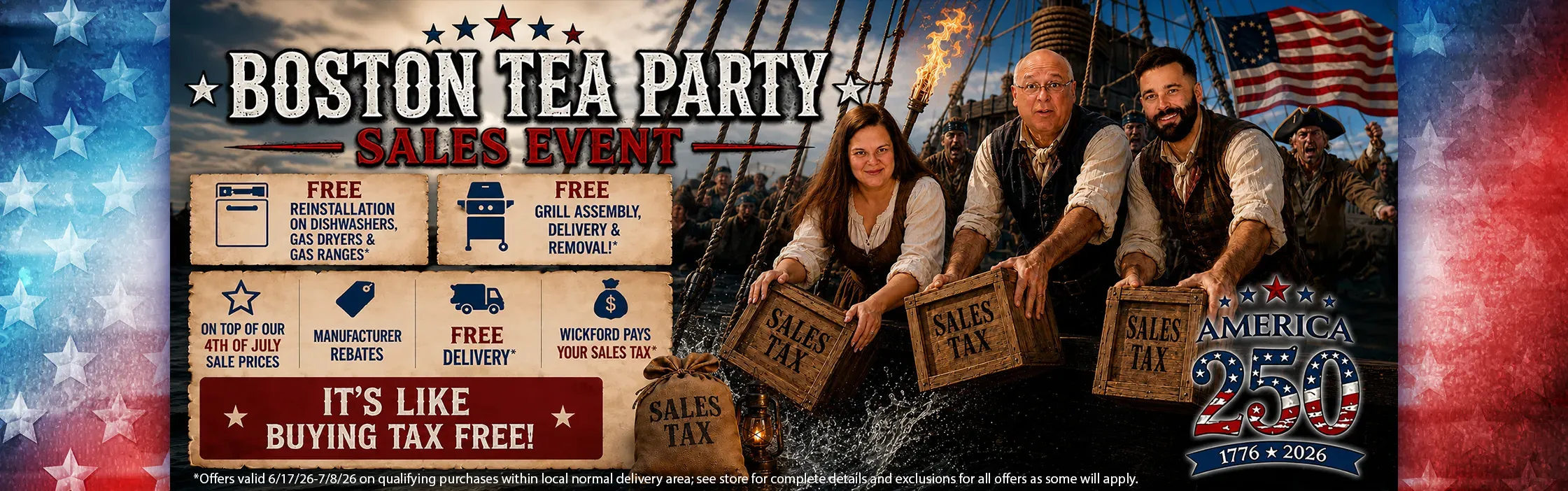 Boston Tea Party Sale